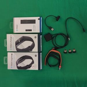 Fitbit Bundle Chargers Bands Boxes Dongles